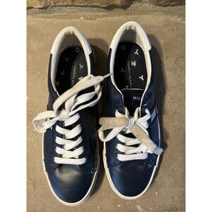 Tommy Hilfiger Leather Casual Sneakers Shoes Womens 10 - Red White Blue